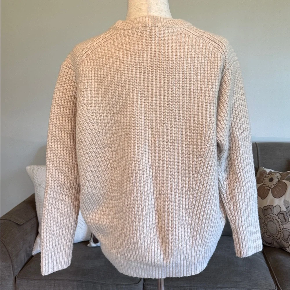 Athleta Beige/Oatmeal color Ribbed Knit Sweater - Picture 10 of 10